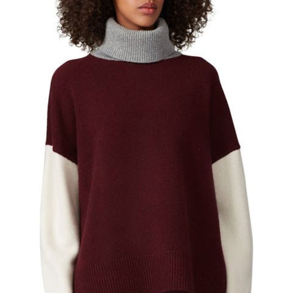 CO Colorblock Turtleneck Sweater